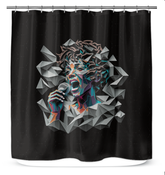 Blues in the Rain Shower Curtain